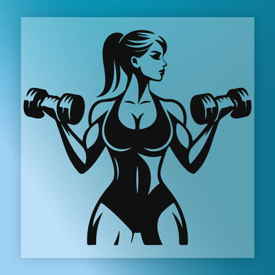 Empowering Strong Woman Fitness Design - Ready to Press - InkMerge DTF Transfer