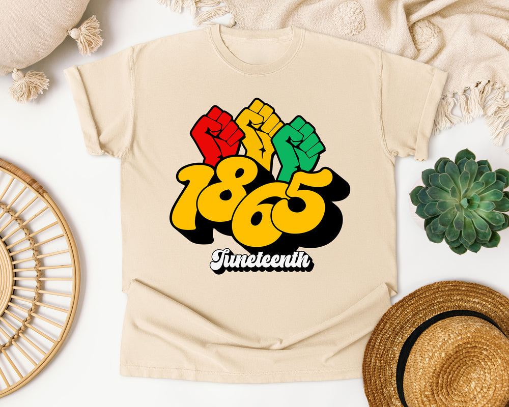 1865 Juneteenth Bubble graphic tee in Ivory Comfort Colors 1717