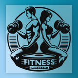 Fitness Motivation Dumbbell Design DTF Transfer - InkMerge Heat Press Design