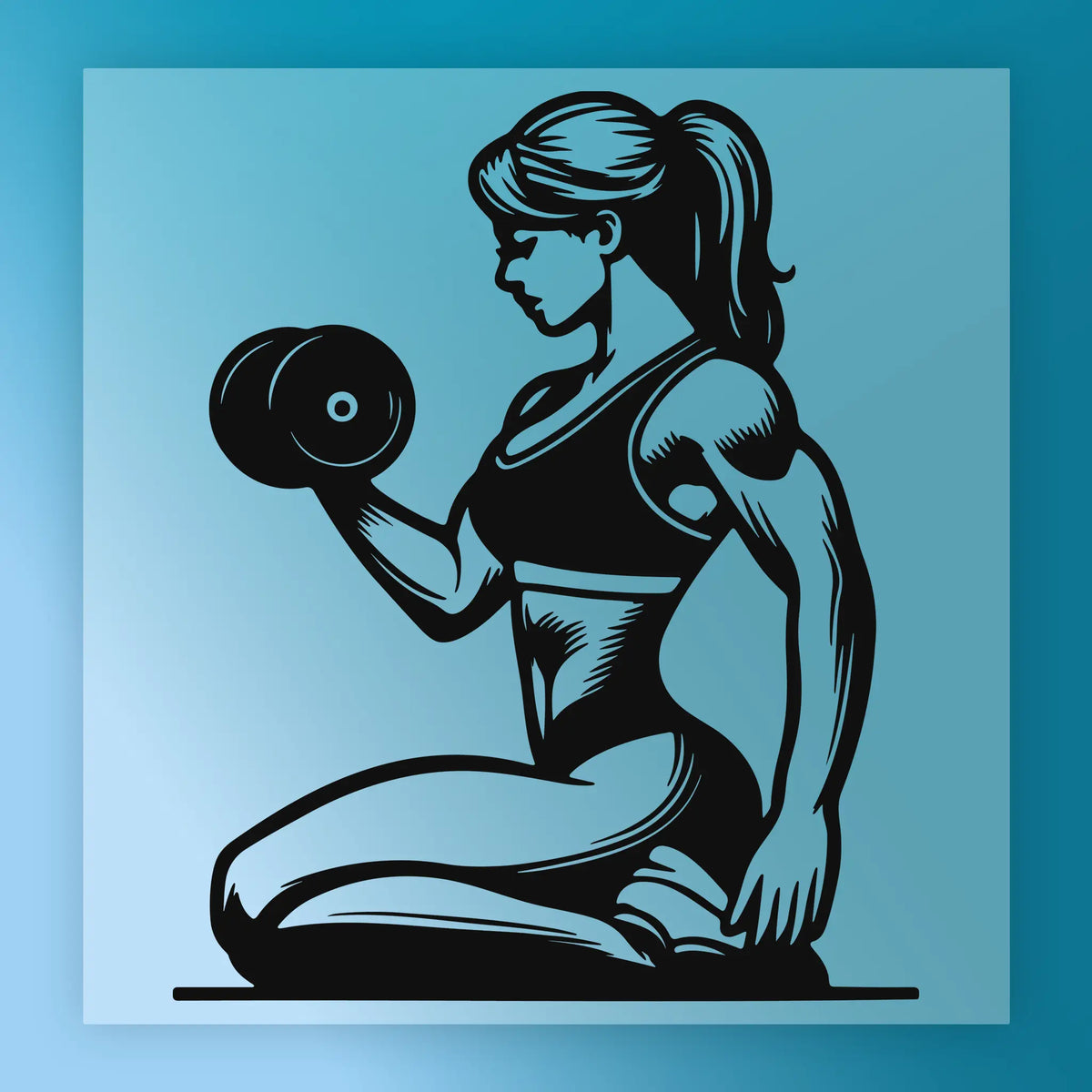 Strong Woman Fitness Design - Heat Press Ready