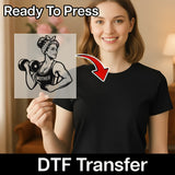 Empowered Mother Lifting Design DTF Transfer - InkMerge Heat Press Design