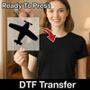 Vintage Airplane Silhouette - Ready to Press - InkMerge DTF Transfer