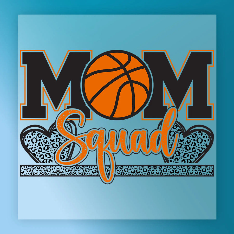 MOM Squad Basketball Design DTF Transfer - InkMerge Heat Press Design
