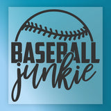 Baseball Junkie Design DTF Transfer - InkMerge Heat Press Design