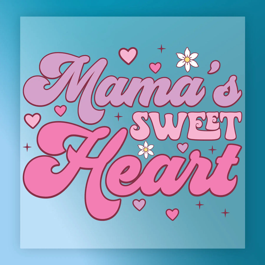 Mama's Sweet Heart Design DTF Transfer - InkMerge Heat Press Design