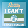 Sorry I Can't I Have Soccer - Ready to Press - InkMerge DTF Transfer