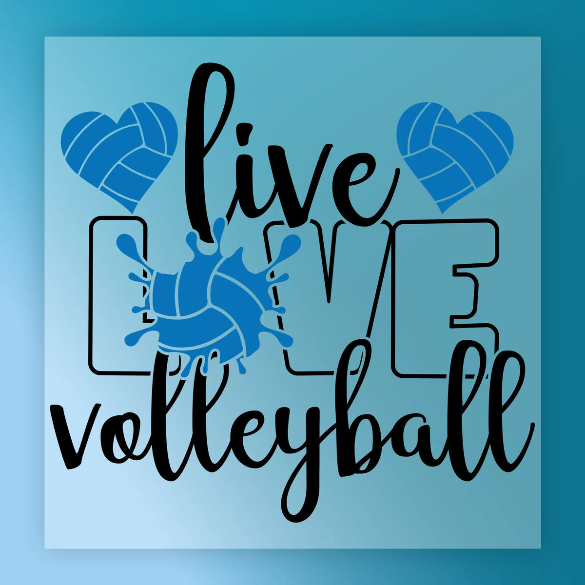 Live Love Volleyball Design