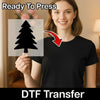 Minimalist Christmas Tree Silhouette - Ready to Press - InkMerge DTF Transfer