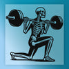 Skeleton Squat Humor Design - Ready to Press - InkMerge DTF Transfer
