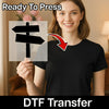 Directional Signpost Journey Design - Ready to Press - InkMerge DTF Transfer
