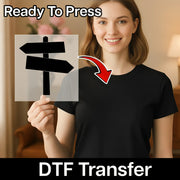 Directional Signpost Journey Design DTF Transfer - InkMerge Heat Press Design