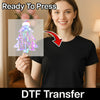 Holographic Tree Santa - Ready to Press - InkMerge DTF Transfer