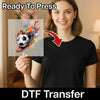 Vibrant Soccer Ball Art - Ready to Press - InkMerge DTF Transfer
