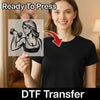 Empowered Strong Woman Lifting - Ready to Press - InkMerge DTF Transfer