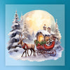 Traditional Christmas Reindeer Sleigh Design - Ready to Press - InkMerge DTF Transfer
