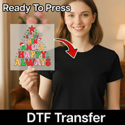 Merry Everything Happy Always DTF Transfer - InkMerge Heat Press Design