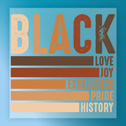 Black Love Joy Excellence Pride History DTF Transfer - InkMerge Heat Press Design