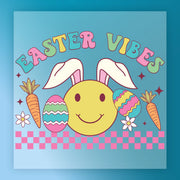 Easter Vibes Cheerful Design DTF Transfer - InkMerge Heat Press Design
