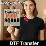 Basketball Mom Squad DTF Transfer - InkMerge Heat Press Design