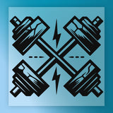 Cross Dumbbells Custom Shirt DTF Transfer - InkMerge Heat Press Design