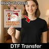 Santa's Favorite American Football - Ready to Press - InkMerge DTF Transfer