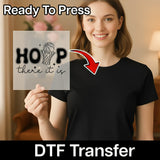'HOOP There It Is' Basketball Design DTF Transfer - InkMerge Heat Press Design