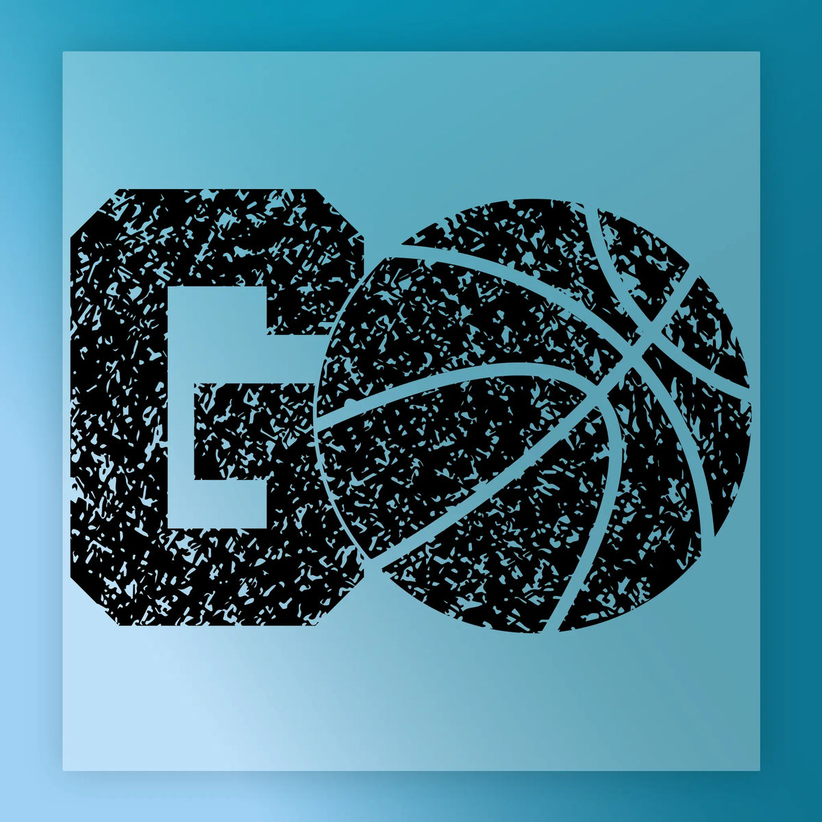 Go Basketball Grunge Design