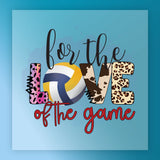 LOVE of the Volleyball Game  Design DTF Transfer - InkMerge Heat Press Design