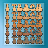 I Teach Love Bravery Equality Strength Kindness DTF Transfer - InkMerge Heat Press Design