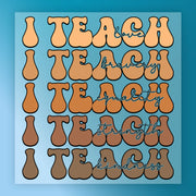 I Teach Love Bravery Equality Strength Kindness DTF Transfer - InkMerge Heat Press Design