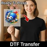 European Soccer Celebration Design DTF Transfer - InkMerge Heat Press Design
