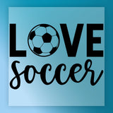 LOVE Soccer Design - Ready to Press - InkMerge DTF Transfer for Soccer Enthusiasts DTF Transfer - InkMerge Heat Press Design