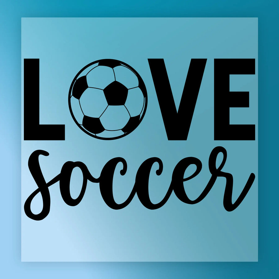 LOVE Soccer Design - Ready to Press - InkMerge DTF Transfer for Soccer Enthusiasts DTF Transfer - InkMerge Heat Press Design