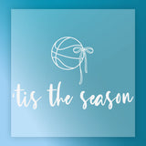 Basketball Bow 'Tis The Season Design DTF Transfer - InkMerge Heat Press Design