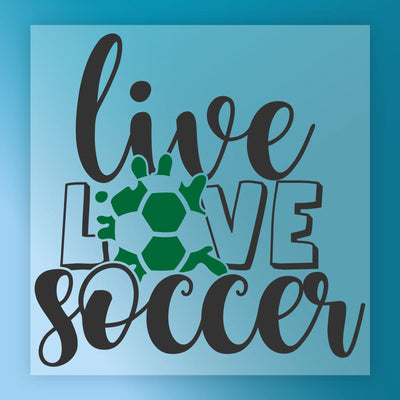 Live Love Soccer Custom Design - Ready to Press - InkMerge DTF Transfer
