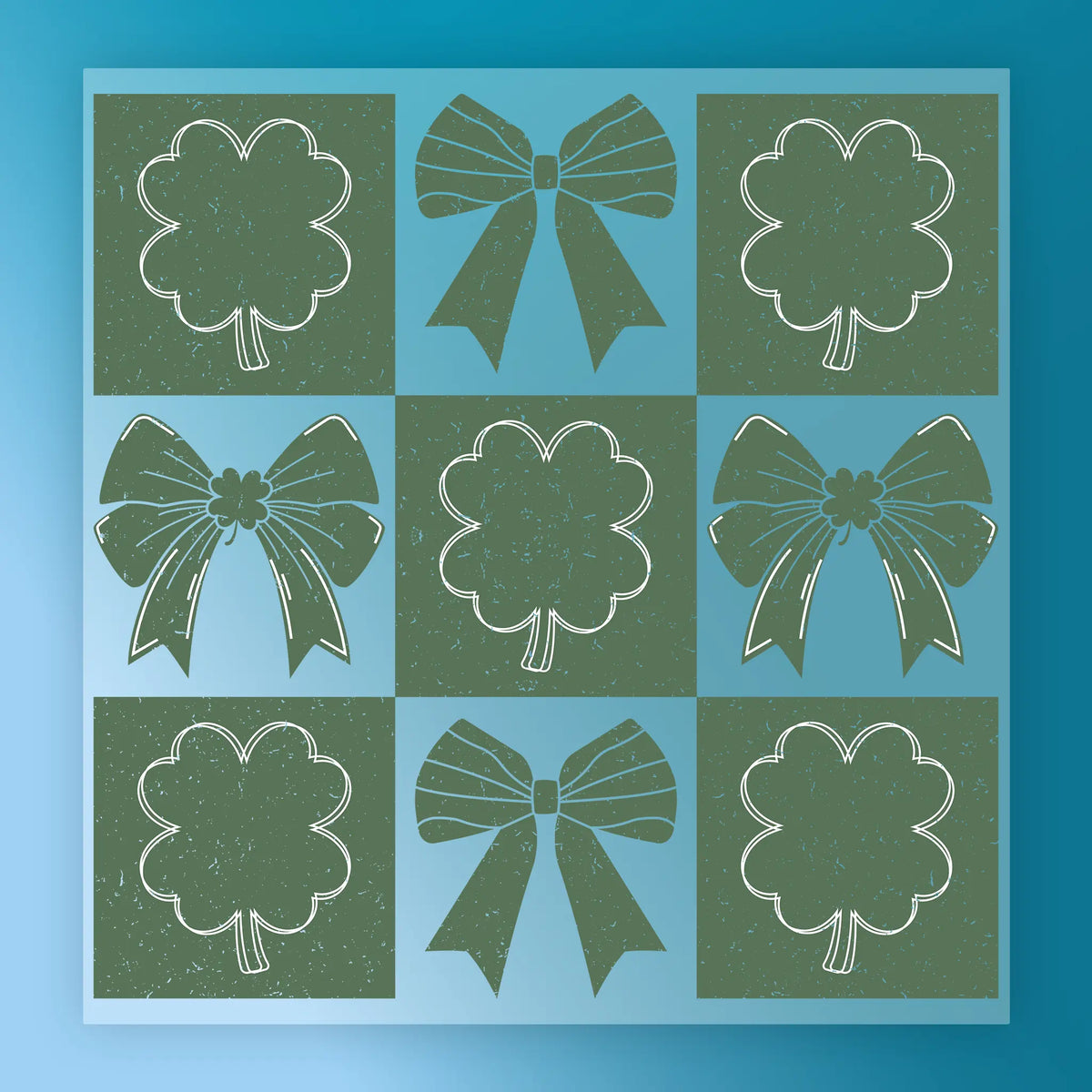 Shamrock and Bow Vintage Design