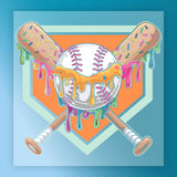 Baseball Ice Cream Dream DTF Transfer - InkMerge Heat Press Design