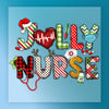 Jolly Nurse Festive Design - Ready to Press - InkMerge DTF Transfer