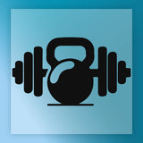 Kettlebell Barbell Strength Design DTF Transfer - InkMerge Heat Press Design