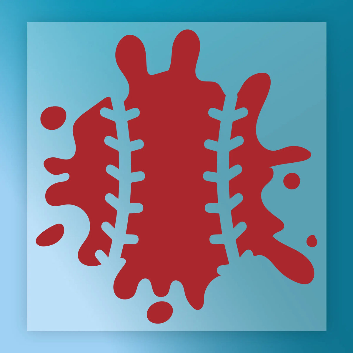 Baseball Splatter Design