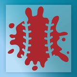 Baseball Splatter Design DTF Transfer - InkMerge Heat Press Design