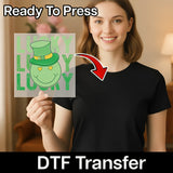 Lucky Smiley Leprechaun DTF Transfer - InkMerge Heat Press Design