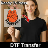 Festive Basketball Gift Design DTF Transfer - InkMerge Heat Press Design