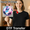 Galaxy Soccer Ball Art - Ready to Press - InkMerge DTF Transfer