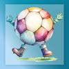Whimsical Soccer Character Design - Heat Press Ready - InkMerge DTF Transfer