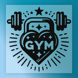 GYM Kettlebell Stars Design DTF Transfer - InkMerge Heat Press Design