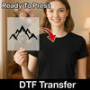 Mountain Silhouette Adventure - Ready to Press - InkMerge DTF Transfer