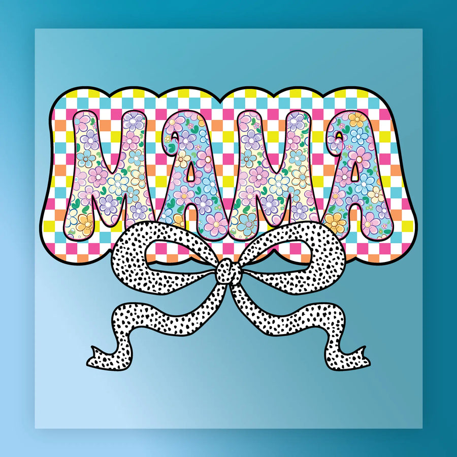 Mama Floral Pattern Design DTF Transfer - InkMerge Heat Press Design