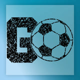 GO Soccer Ball Distressed Design DTF Transfer - InkMerge Heat Press Design