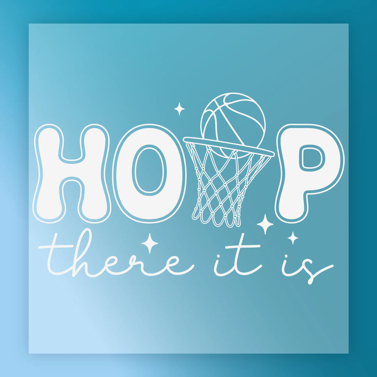 Basketball 'HOOP There It Is' Design